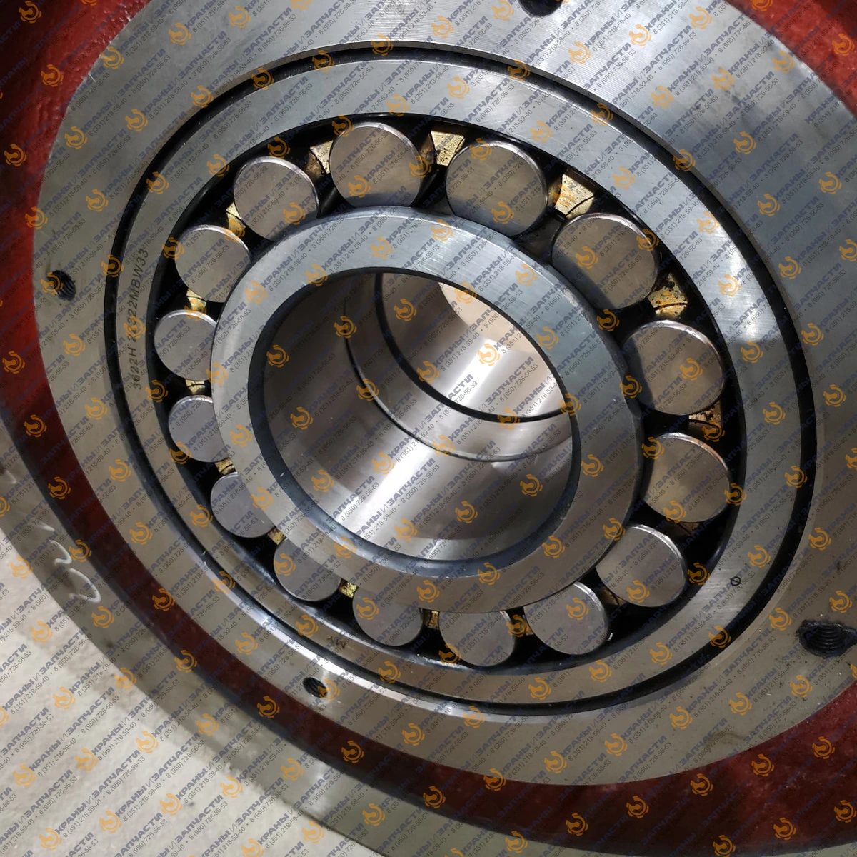 Крановое колесо - установка подшипников