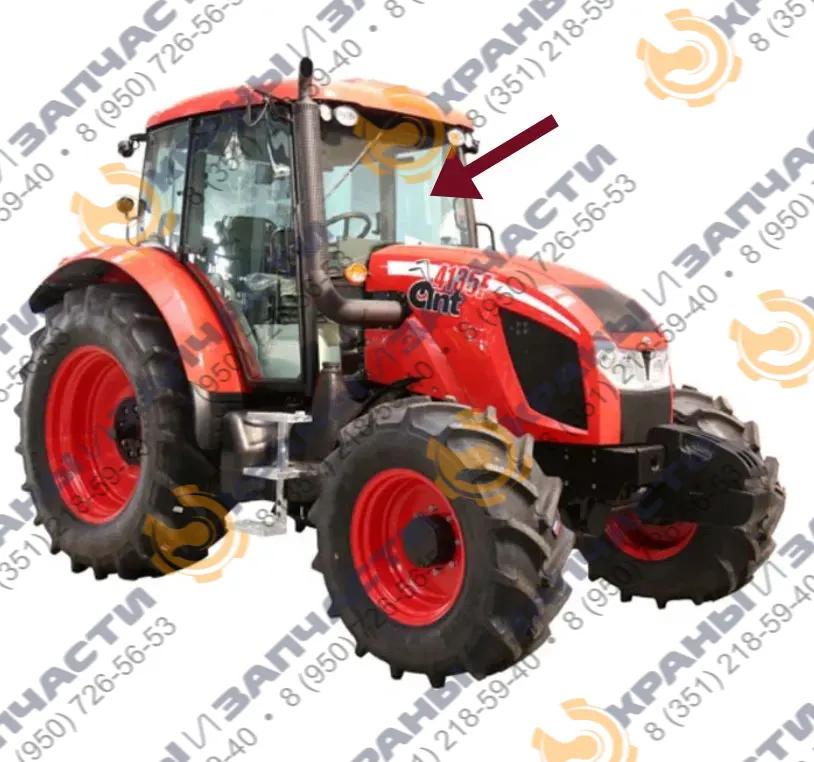Стекло лобовое Zetor 4135F 1301x846,  05.10.501