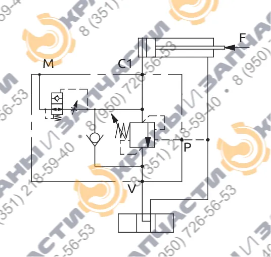 Односторонний балансировочный клапан A060491.04.00 HBS - чертеж 1