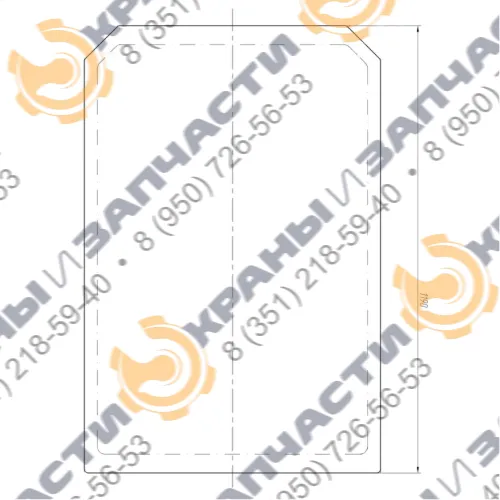 Стекло КС-55713-5703154-02 крыши кабины крановщика КС-65713-1