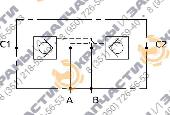 Гидрозамок A050453.03.00 HBS - чертеж 2