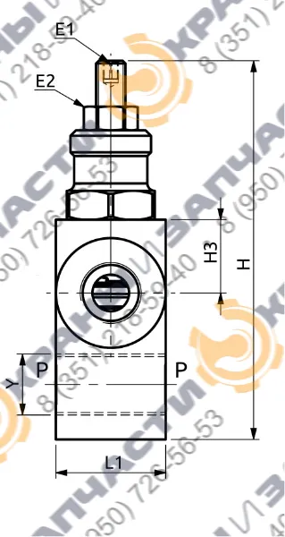 Клапан предохранительный A010601.01.00 HBS  - чертеж 1