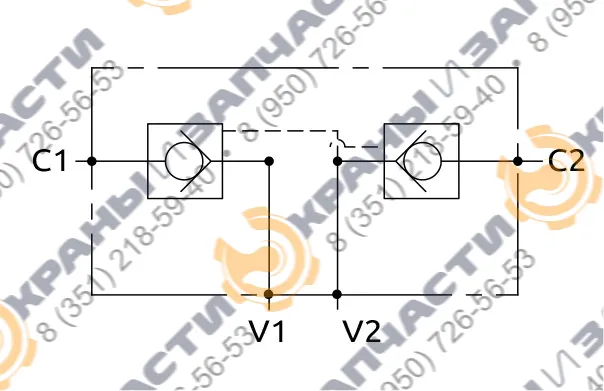 Клапан одностороннего действия B050357.02.00 HBS - чертеж 5