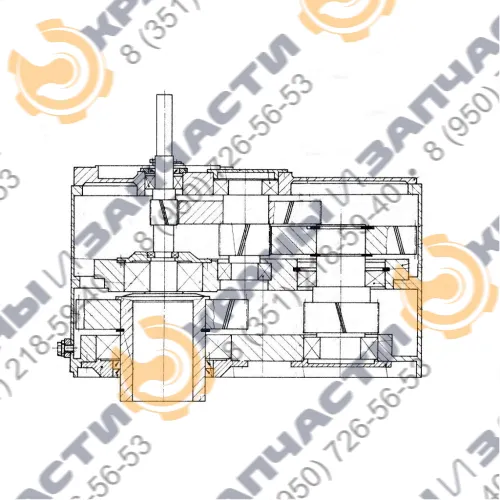 Вал-шестерня КП 140-110-001 m-8 z-15 портального крана Сокол