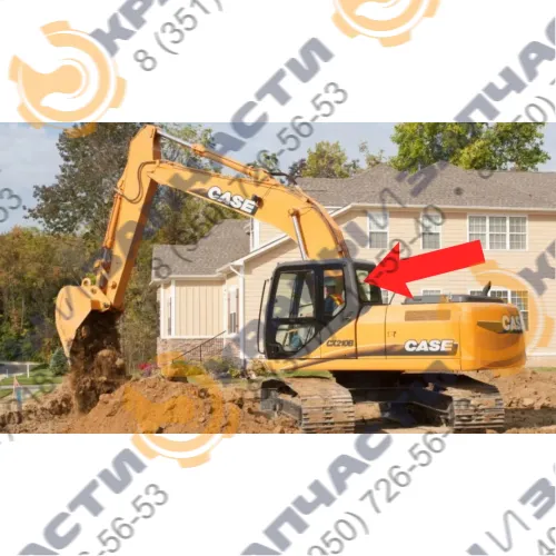 Стекло заднее (закаленное) KHN14930 для экскаватора Case CX210B