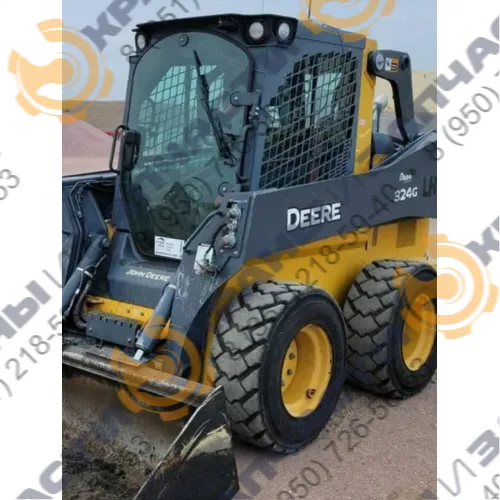 Стекло лобовое (двери) T361540 9 отверстий 1137х808 для мини-погрузчика John Deere 312GR, 314G, 316GR, 318G, 328G, 324G
