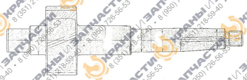 Вал привода 00.РД.119.00.00.007 - чертеж 1