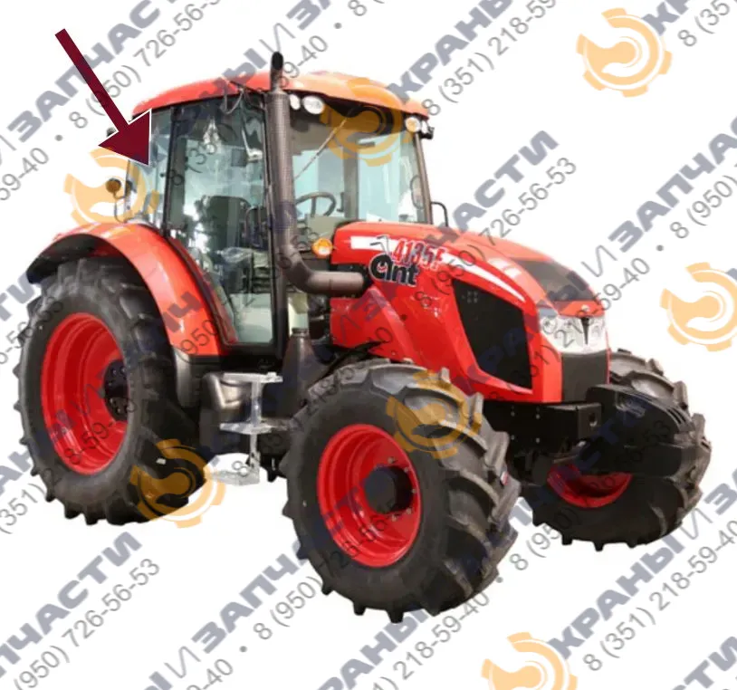 Стекло кабины правое на Zetor 4135F 777x642,  05.10.801-01