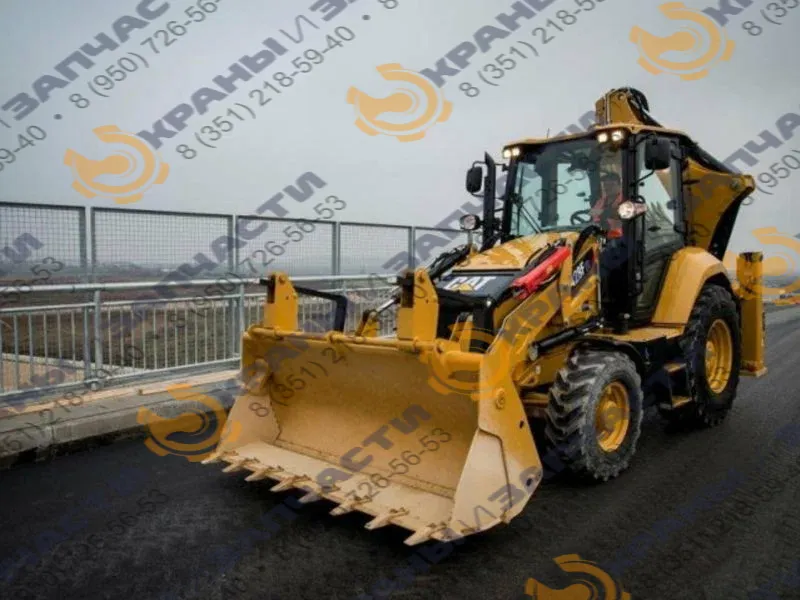 Стекло заднее левое (закаленное) для экскаватора-погрузчика Caterpillar 428f2, 432f2, 434f2, 444f2 2019