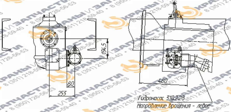 Коробка отбора мощности МП58-4202010-30