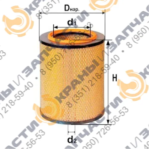 Фильтр воздушный DIFA 4308M