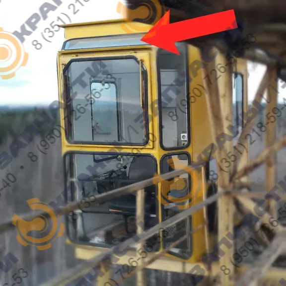 Стекло кабины У7810.30.00.001 для башенного крана КБ-403