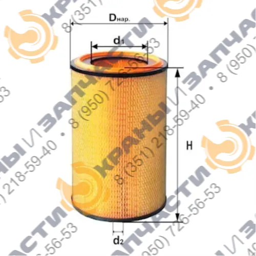 Фильтр воздушный DIFA 4345М