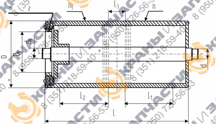 Барабан грузовой в сборе КС.10.12.000 (К.12,5.02.03.001) - чертеж 1