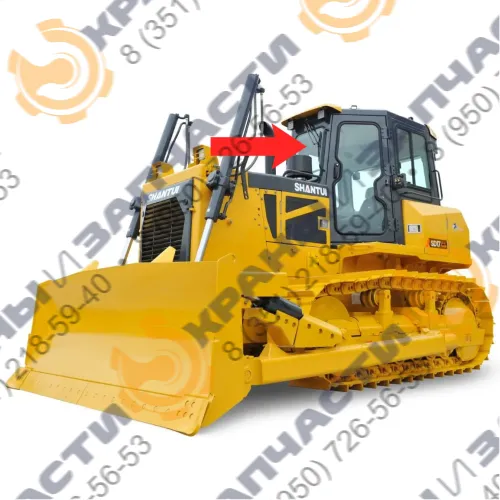 Стекло лобовое (триплекс) для бульдозера Shantui SD17