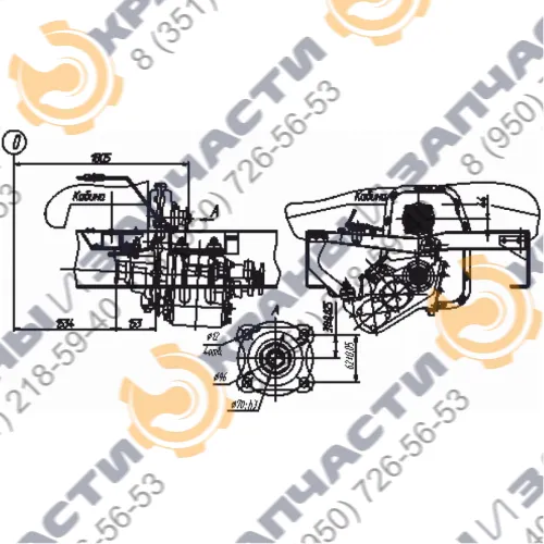 Коробка отбора мощности МП81-4201010-15
