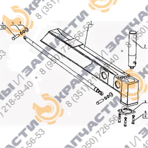Опора выносная КС-55727.40.01.000 автокрана Машека КС-4571BY, КС-5479, КС-55727, КС-5571BY