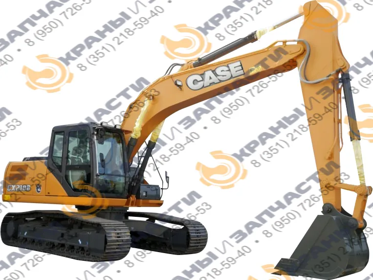 Стекло кузовное заднее левое (закаленное) KHN14910 для экскаватора Case CX210B