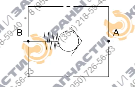 Клапан одностороннего действия А120400.03.00 HBS - чертеж 3