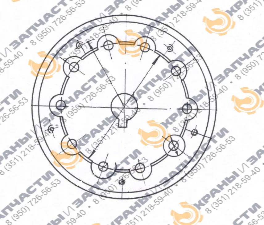 Полумуфта ККС-12,5-32.02.04.00.002 козлового крана Калушского завода Ремстройдормаш