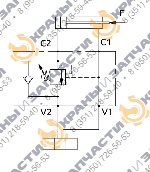 Односторонний балансировочный клапан A060600.01.00 HBS - чертеж 1