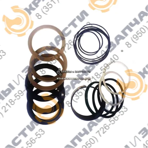 Ремкомплект РТИ РК-КС35714-100.80/1-АП гидроцилиндра вывешивания опоры автокрана Ивановец КС-35714