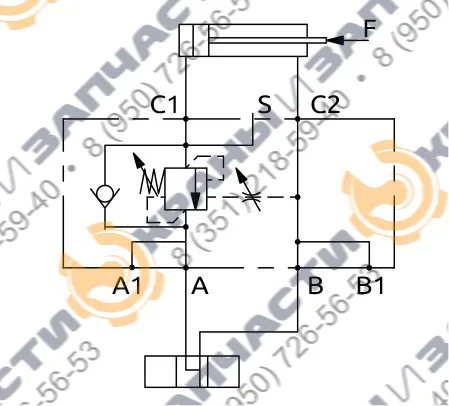 Односторонний балансировочный клапан A060381.02.00 HBS - чертеж 2