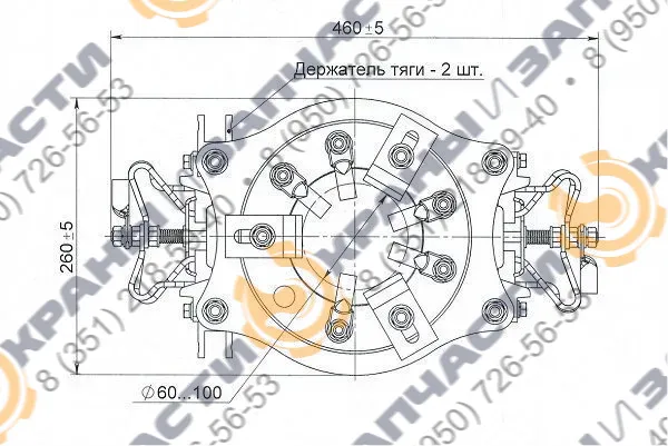 Токоприемник кольцевой ТКК-105 - чертеж 2