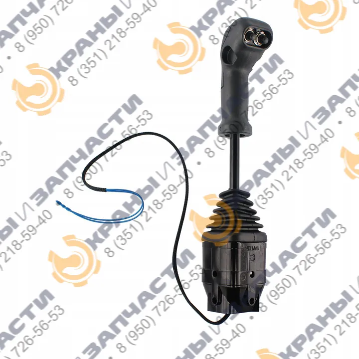 Блок управления двухкоординатный (джойстик) 3328 с двумя кнопками автокрана Челябинец КС-45721, КС-55732, КС-55733А, КС-65711