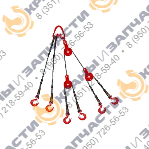Стропы канатные шестиветвевые 6СК с уравнительными блоками