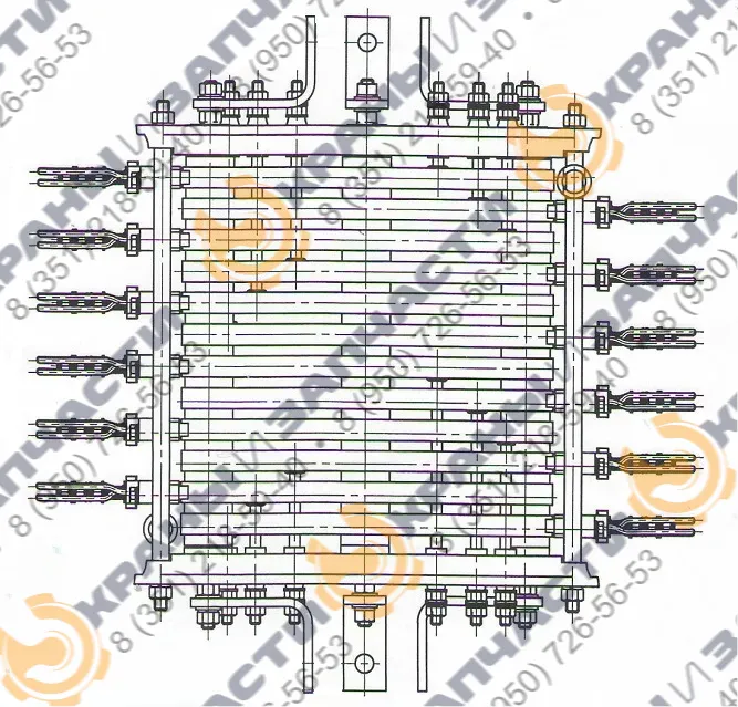 Токоприемник кольцевой К-3212 - чертеж 1