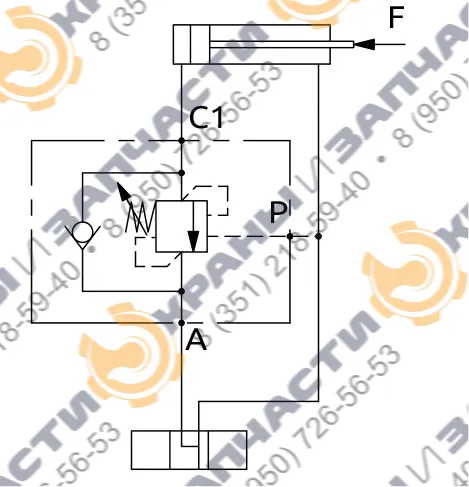 Односторонний балансировочный клапан A060300.00.00 HBS  - чертеж 1
