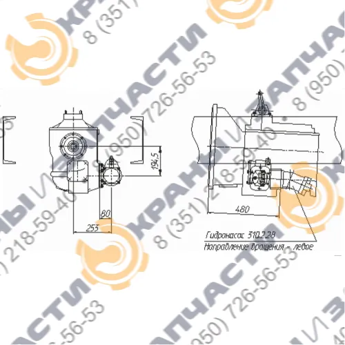 Коробка отбора мощности МП58-4202010-30