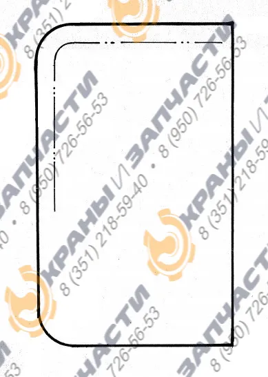 Стекло трёхслойное Б-5Н (598х978)