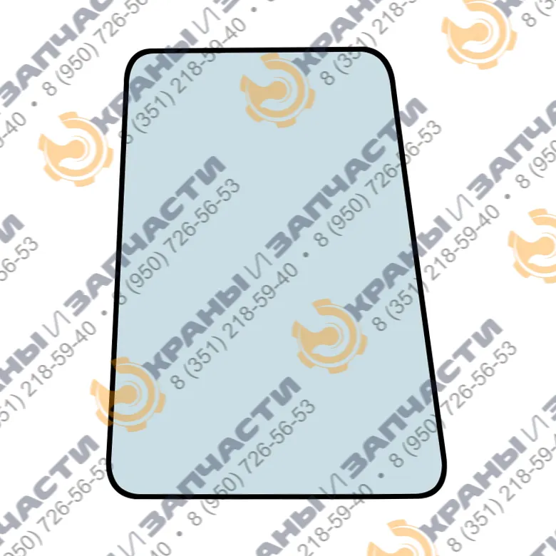 Стекло боковое 45Т-6704025 на новую кабину трактора ЮМЗ 