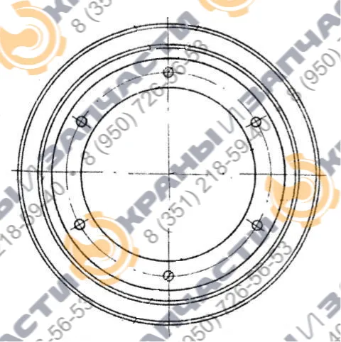 Чертеж Венец зубчатый 928.40.00.26 (m=8 z=67) козлового крана МККС-12,5, МККС-32
