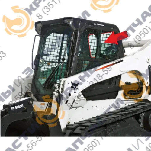 Стекло 7266739 заднее Bobcat T650, T650H, T770 без отв. 