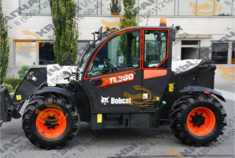 Стекло боковое левое (триплекс) Bobcat TL360 / TL470