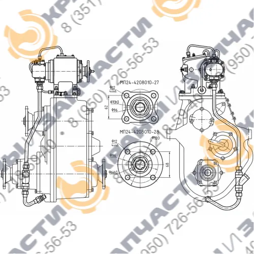 Коробка отбора мощности МП24-4208010-27