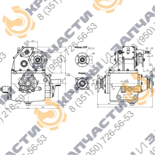 Коробка отбора мощности МП77-2220010-05