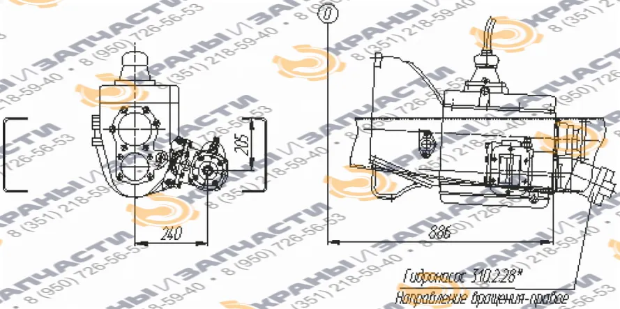 Коробка отбора мощности МП69-4202010-81