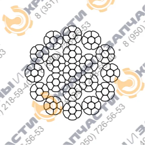 Канат светлый A4ALC 19хK7LR; Ø8; EN 12385-4-2000