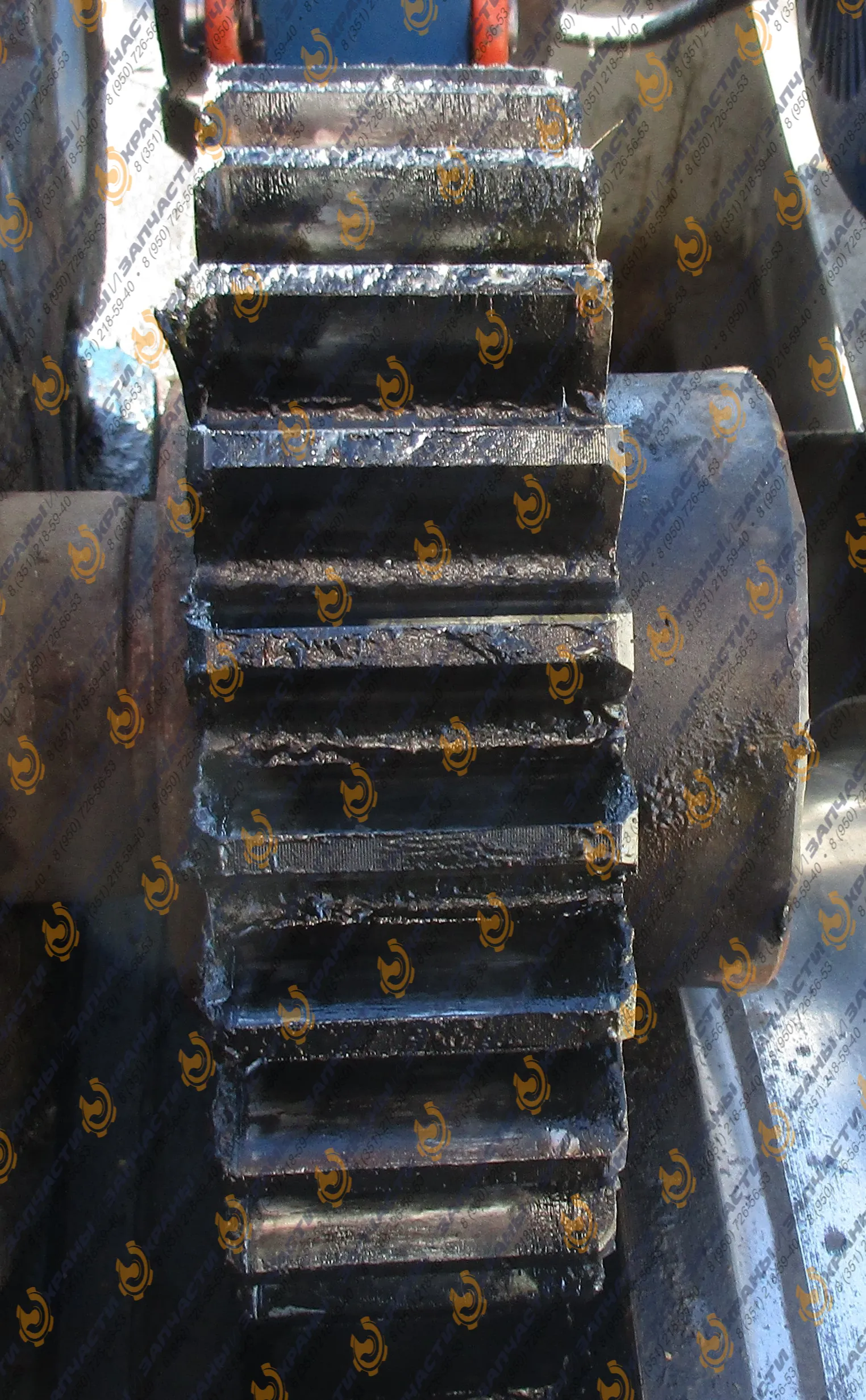 Шестерня для козлового крана КК 20-32 на тихоходный вал редуктора (хода крана)  РЦД-400-31,5-2; m-10; z=25 зубьев