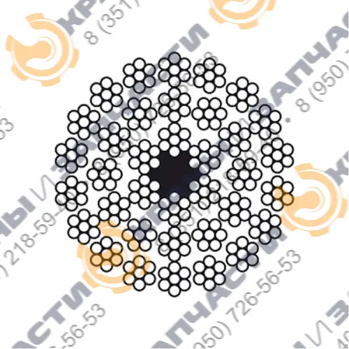 Канат оцинкованный Znb-sZ-Spa-1770/180; Ø25; DIN 3066