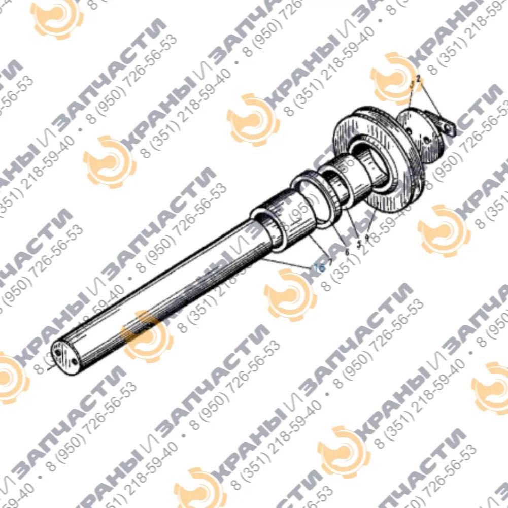 Ось 23-15040-32 стрелы КДЭ-163, КДЭ-253, КЖДЭ-16, КЖДЭ-25