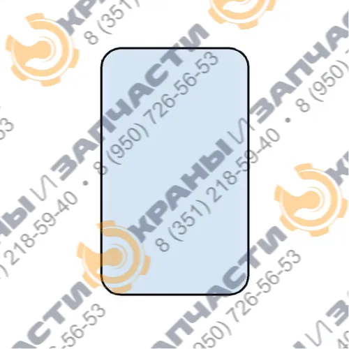 Стекло кузовное заднее правое оригинал (закаленное) 42N-54-15120 для экскаватора-погрузчика Komatsu WB93R-5, WB97R-5 2006