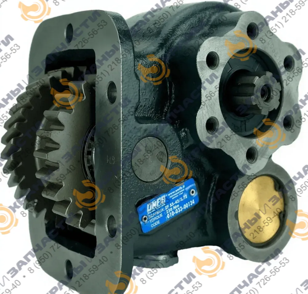Коробка отбора мощности UNI для КПП ZF S5-42/5,72 с пневмоуправлением