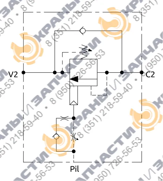Односторонний балансировочный клапан  A060461.15.00 HBS - чертеж 3