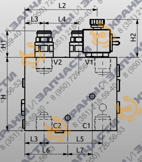Чертеж Клапан EV-4600 B070360.01.00