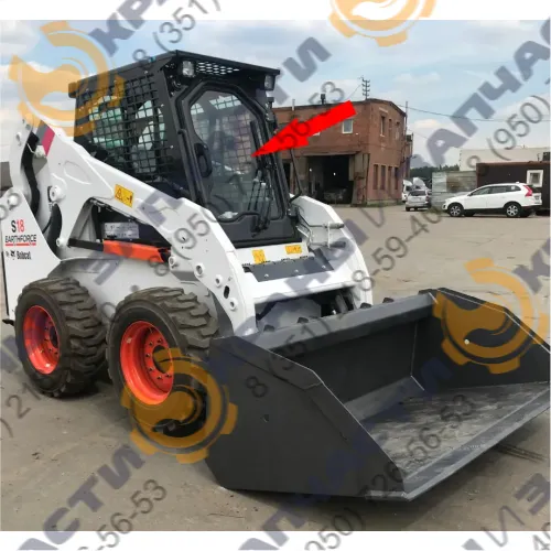 Стекло лобовое (закаленное) 7331013 для мини-погрузчика Bobcat Earthforce S18, S16
